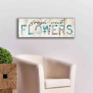 'Fresh Cut Flowers' by Cindy Jacobs, Canvas Wall Art,36 x 12