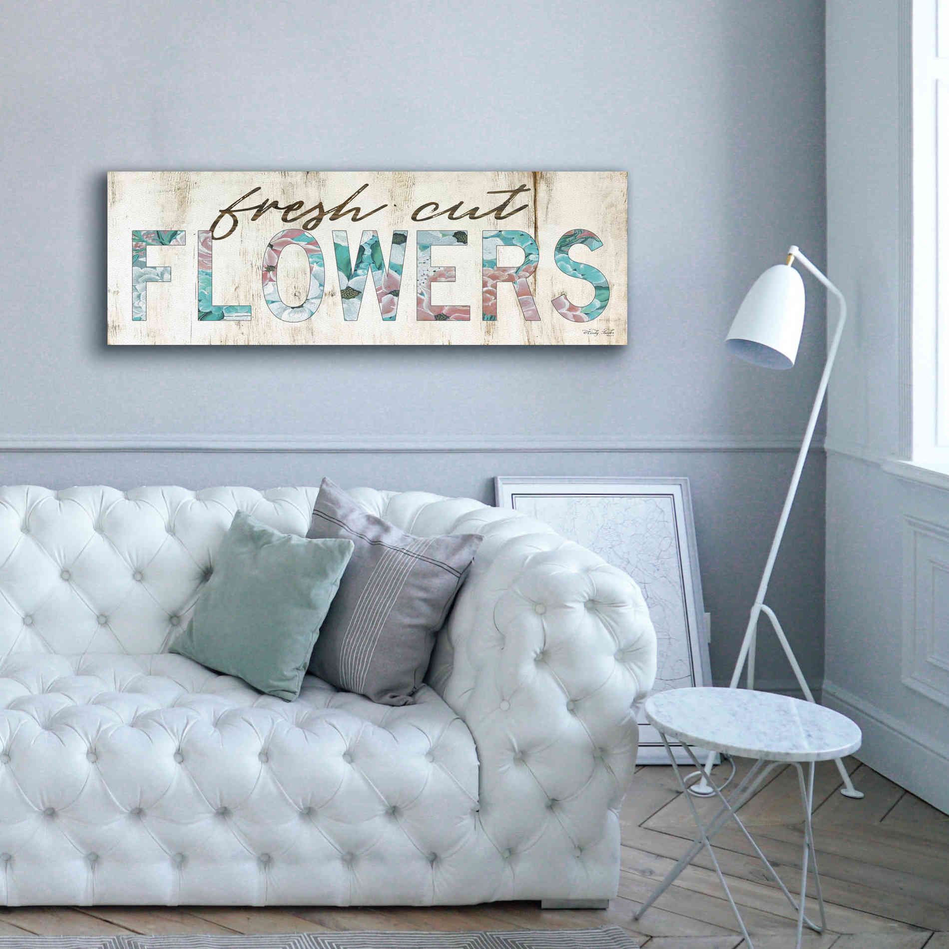 'Fresh Cut Flowers' by Cindy Jacobs, Canvas Wall Art,60 x 20