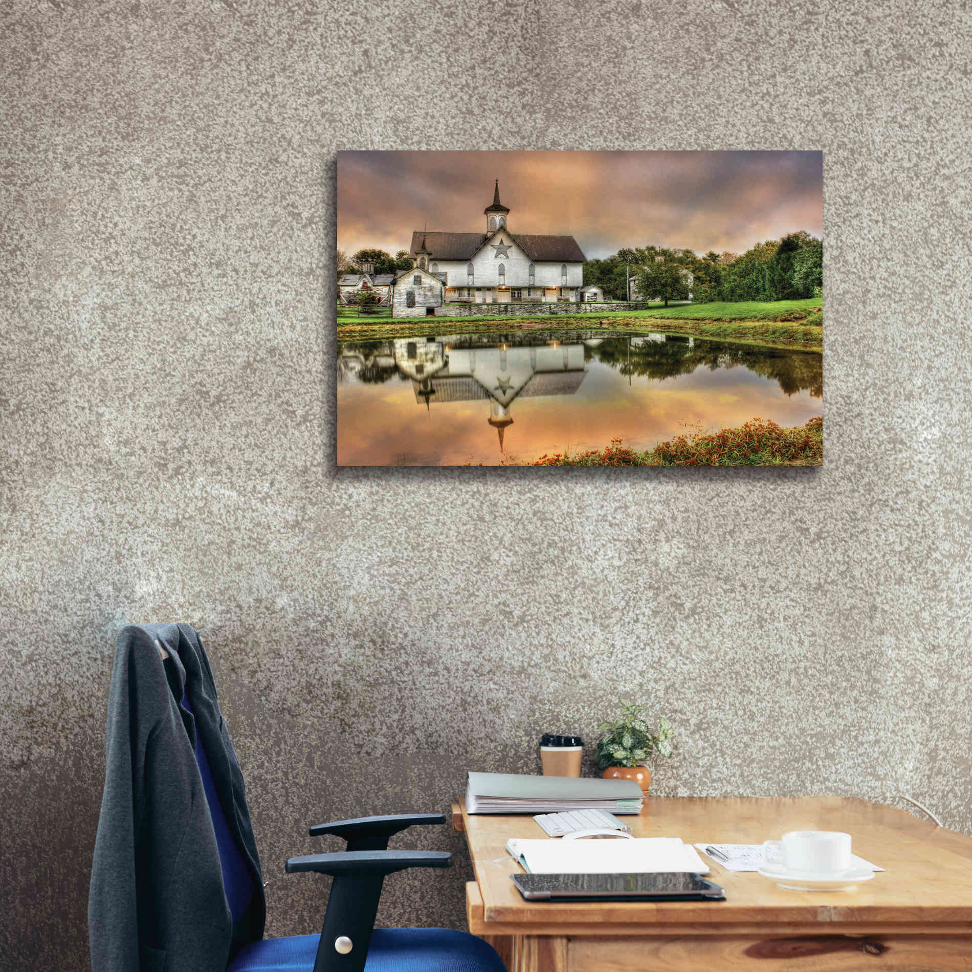 'Star Barn' by Lori Deiter, Canvas Wall Art,40 x 26