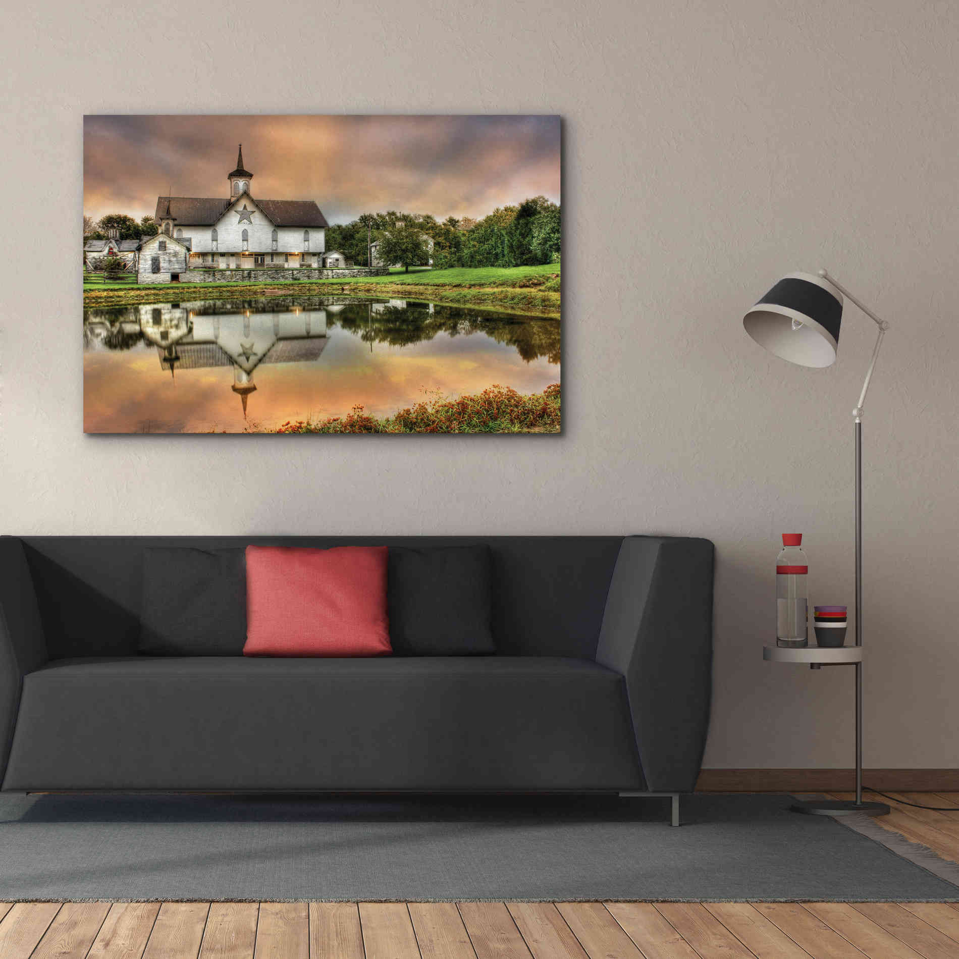 'Star Barn' by Lori Deiter, Canvas Wall Art,60 x 40