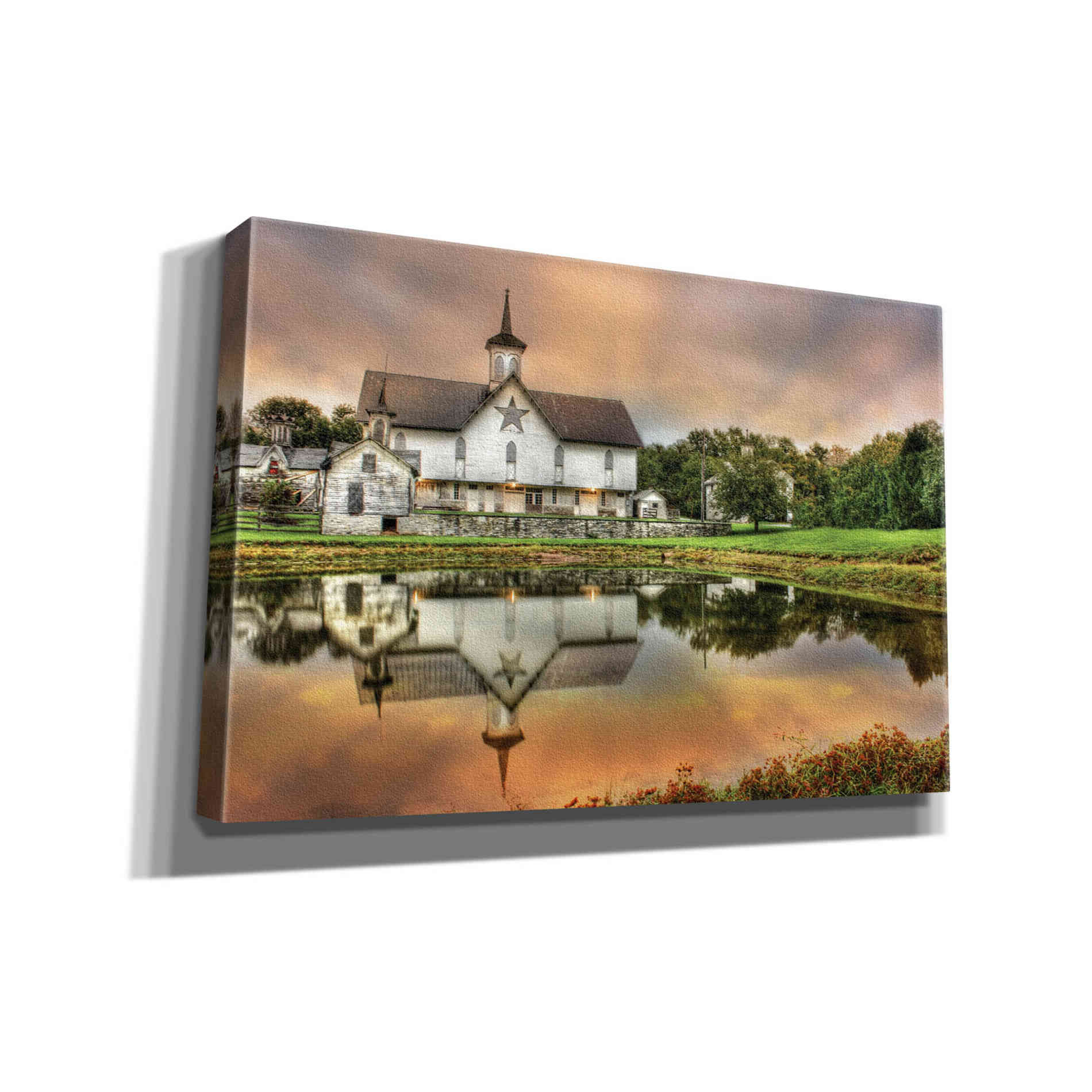 'Star Barn' by Lori Deiter, Canvas Wall Art