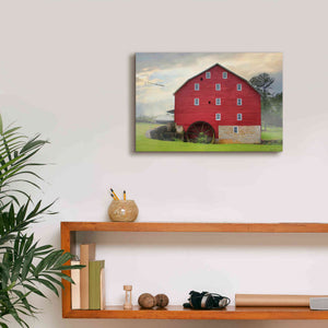 'Willow Grove Mill' by Lori Deiter, Canvas Wall Art,18 x 12