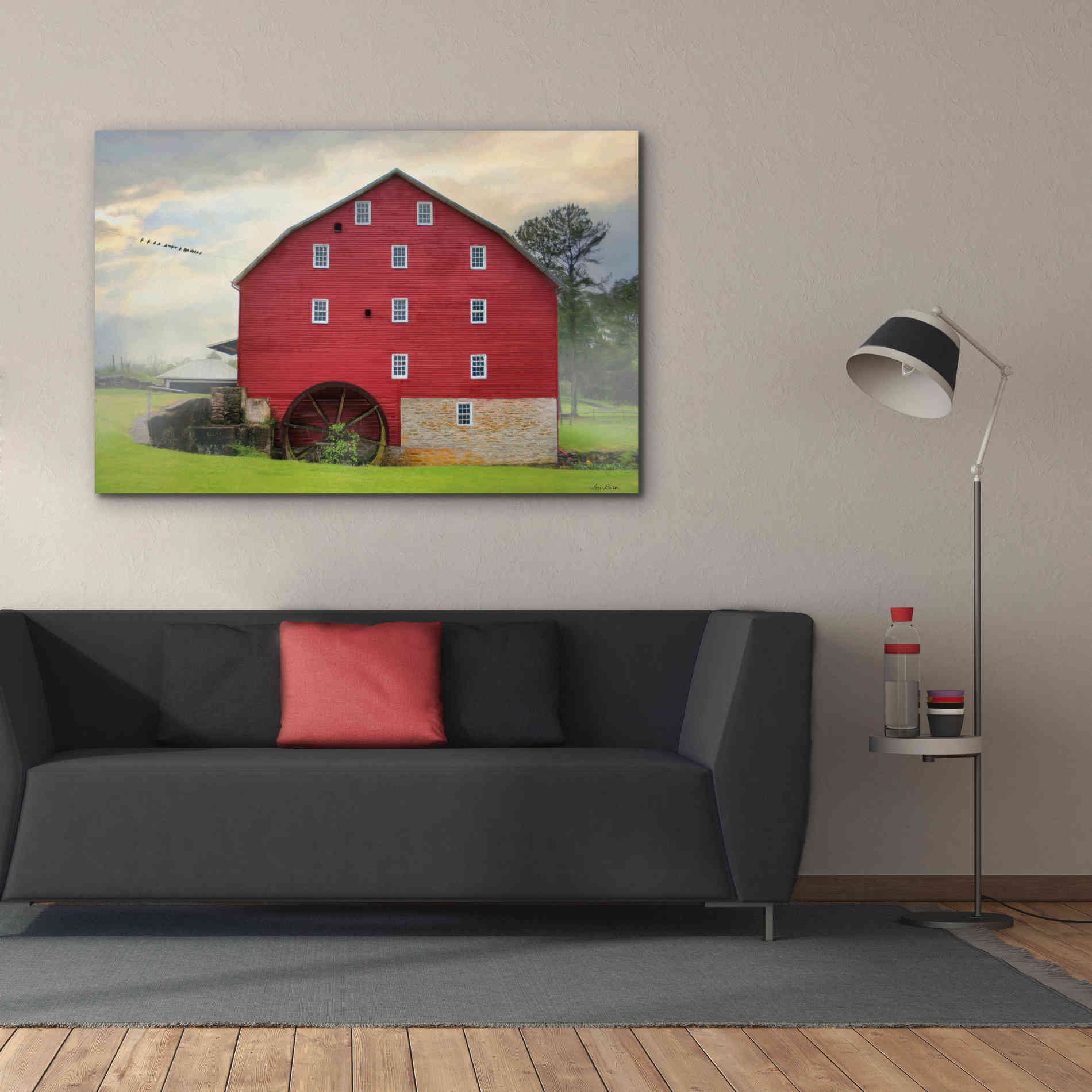 'Willow Grove Mill' by Lori Deiter, Canvas Wall Art,60 x 40