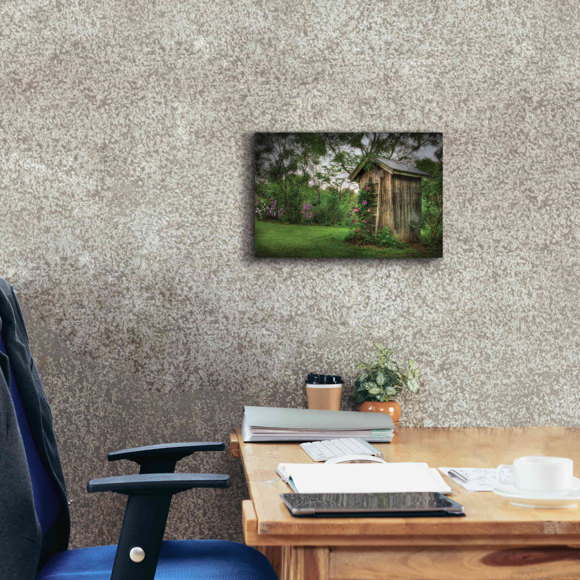 'Fragrant Outhouse' by Lori Deiter, Canvas Wall Art,18 x 12