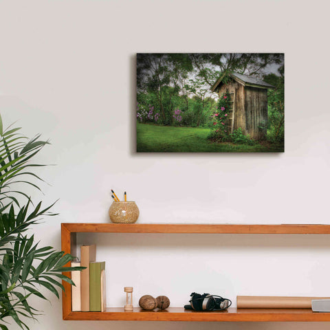 Image of 'Fragrant Outhouse' by Lori Deiter, Canvas Wall Art,18 x 12
