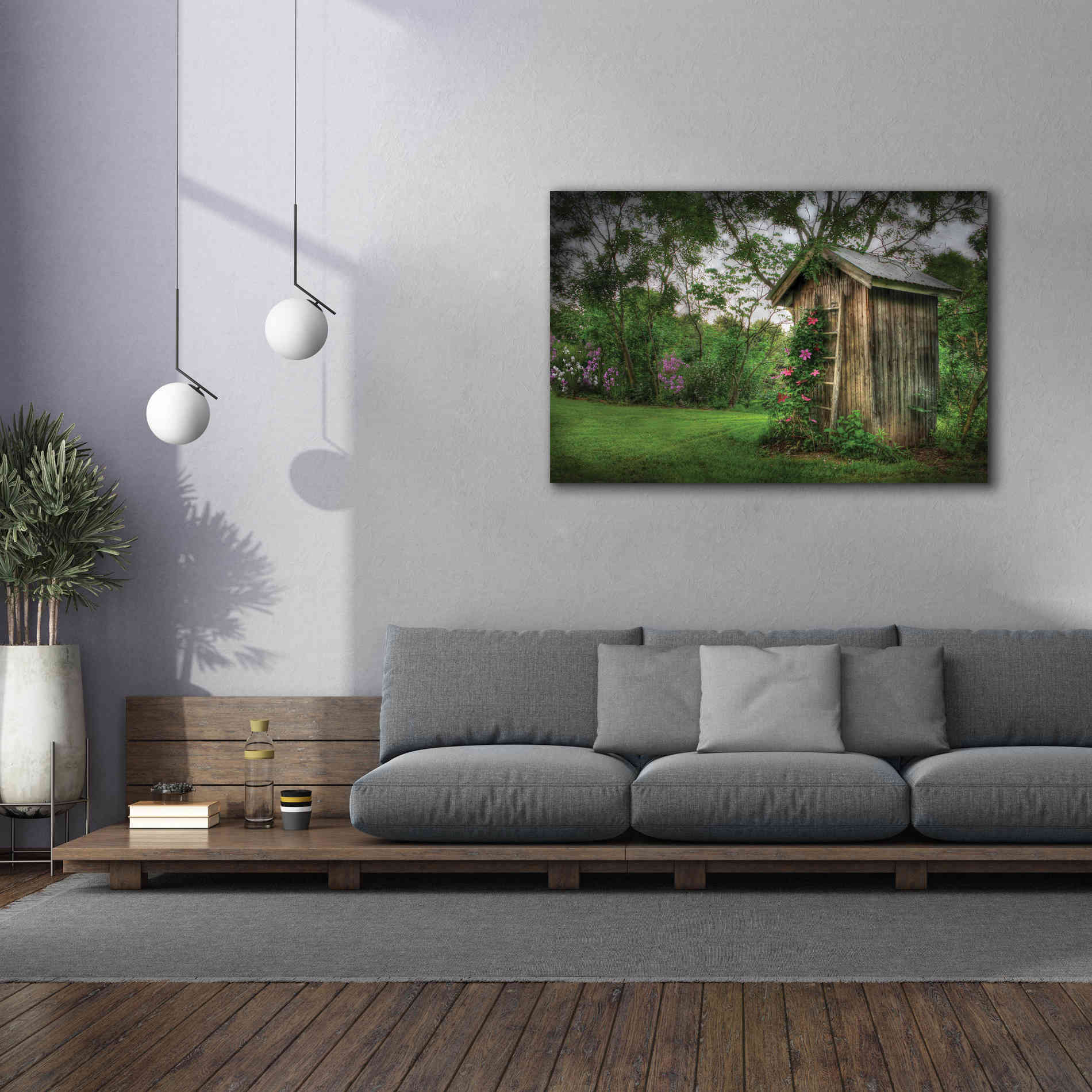 'Fragrant Outhouse' by Lori Deiter, Canvas Wall Art,60 x 40