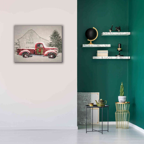 Image of 'Tree Farm With Truck' by Lori Deiter, Canvas Wall Art,34 x 26