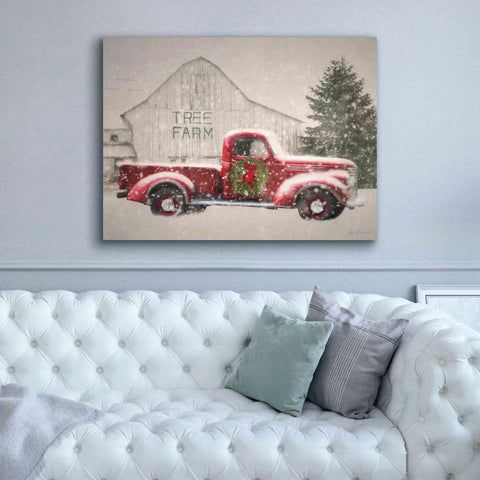 Image of 'Tree Farm With Truck' by Lori Deiter, Canvas Wall Art,54 x 40