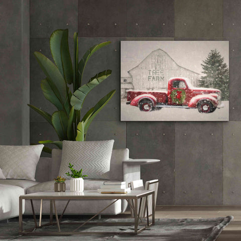 Image of 'Tree Farm With Truck' by Lori Deiter, Canvas Wall Art,54 x 40