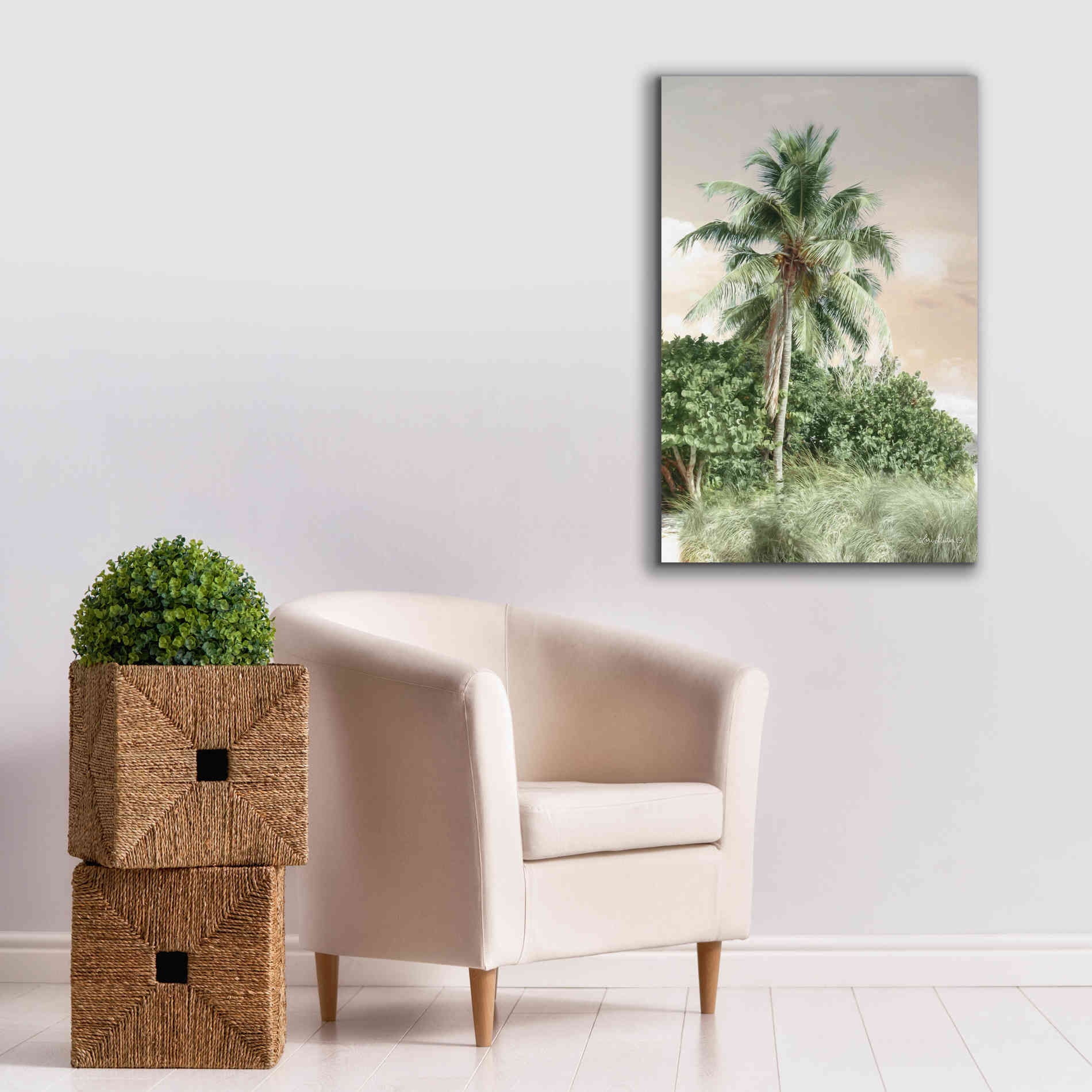 'Sanibel Island Palm' by Lori Deiter, Canvas Wall Art,26 x 40