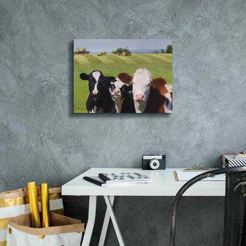 Image of 'Making Hay' by Lori Deiter, Canvas Wall Art,16 x 12