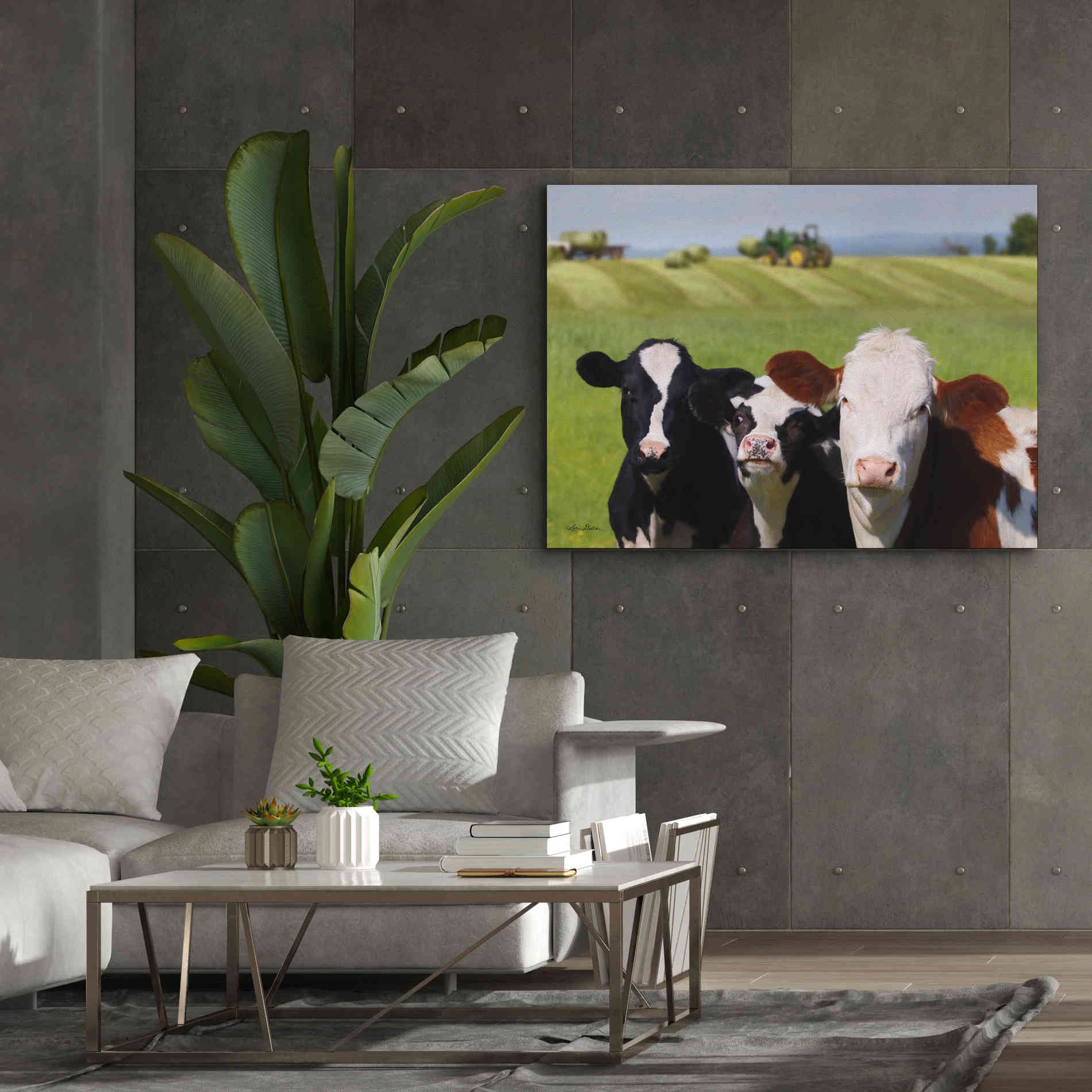 'Making Hay' by Lori Deiter, Canvas Wall Art,54 x 40
