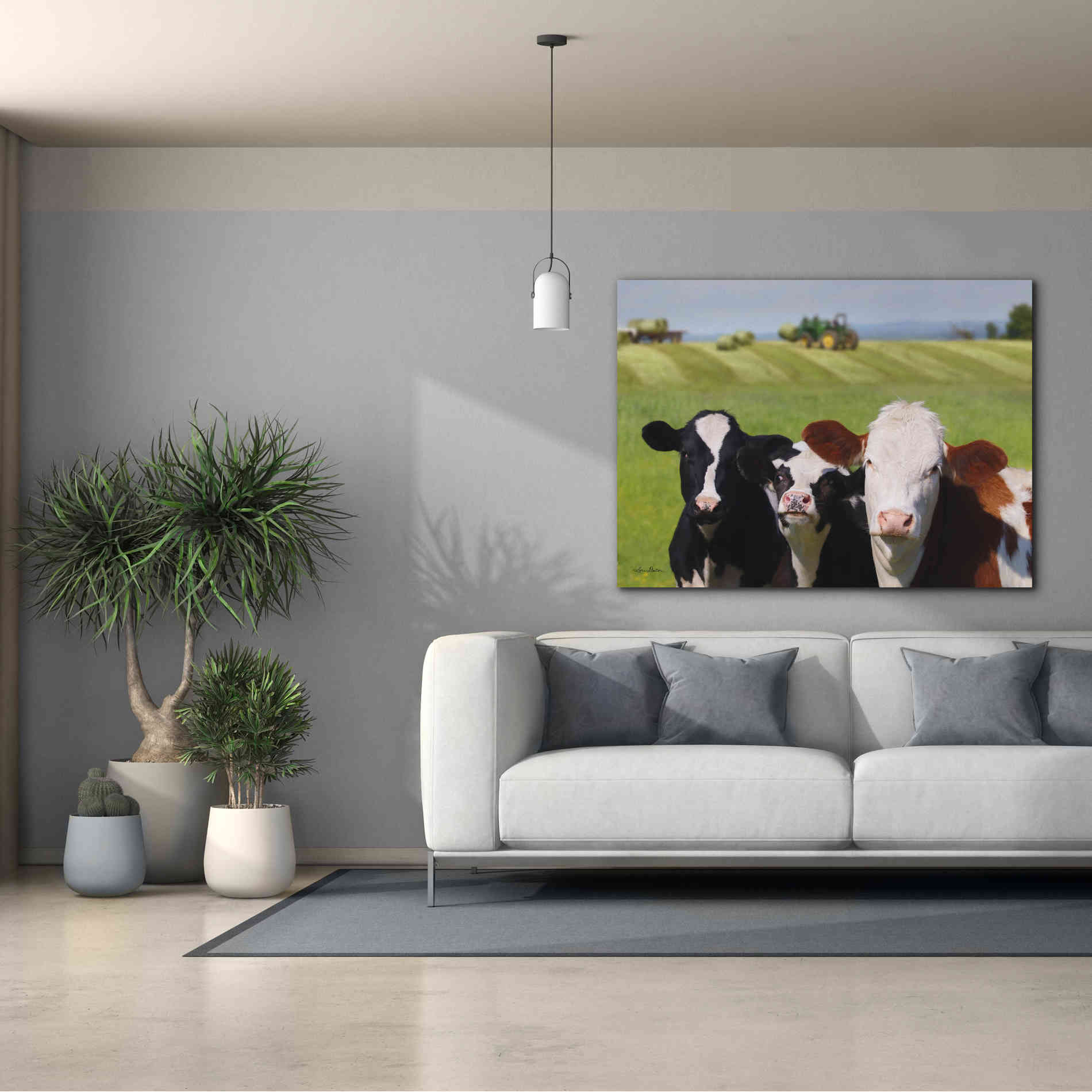 'Making Hay' by Lori Deiter, Canvas Wall Art,54 x 40