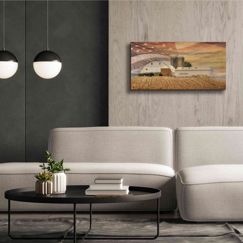 Image of 'American Farmland' by Lori Deiter, Canvas Wall Art,40 x 20