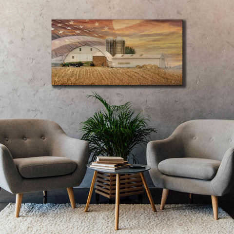 Image of 'American Farmland' by Lori Deiter, Canvas Wall Art,60 x 30