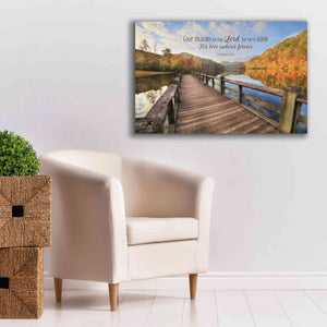 'Give Thanks to the Lord' by Lori Deiter, Canvas Wall Art,40 x 26