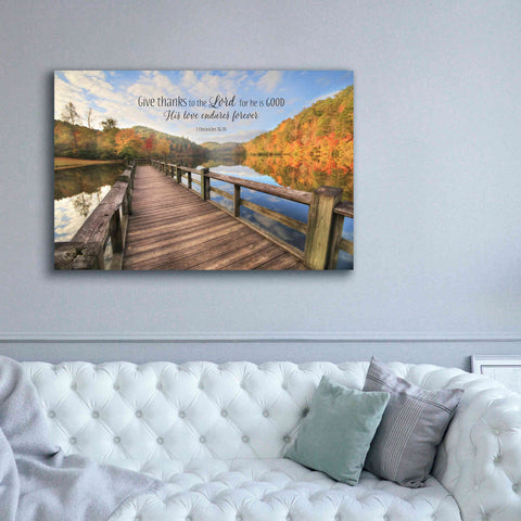 Image of 'Give Thanks to the Lord' by Lori Deiter, Canvas Wall Art,60 x 40