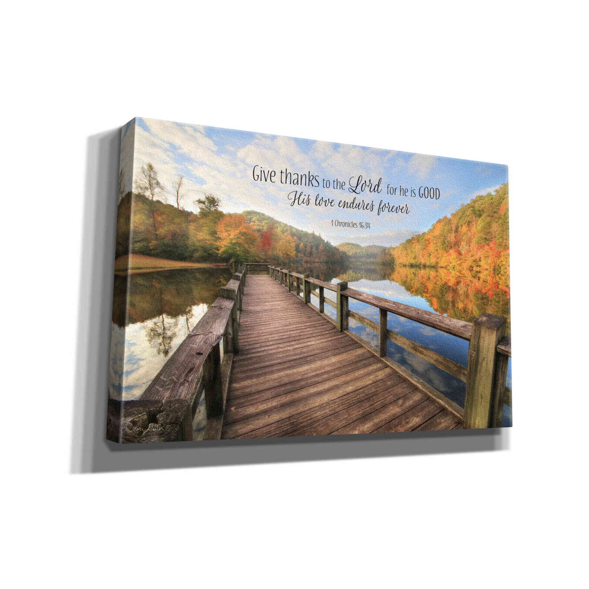 'Give Thanks to the Lord' by Lori Deiter, Canvas Wall Art