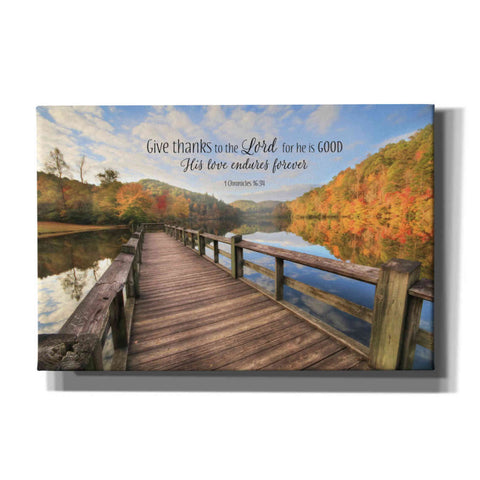 Image of 'Give Thanks to the Lord' by Lori Deiter, Canvas Wall Art
