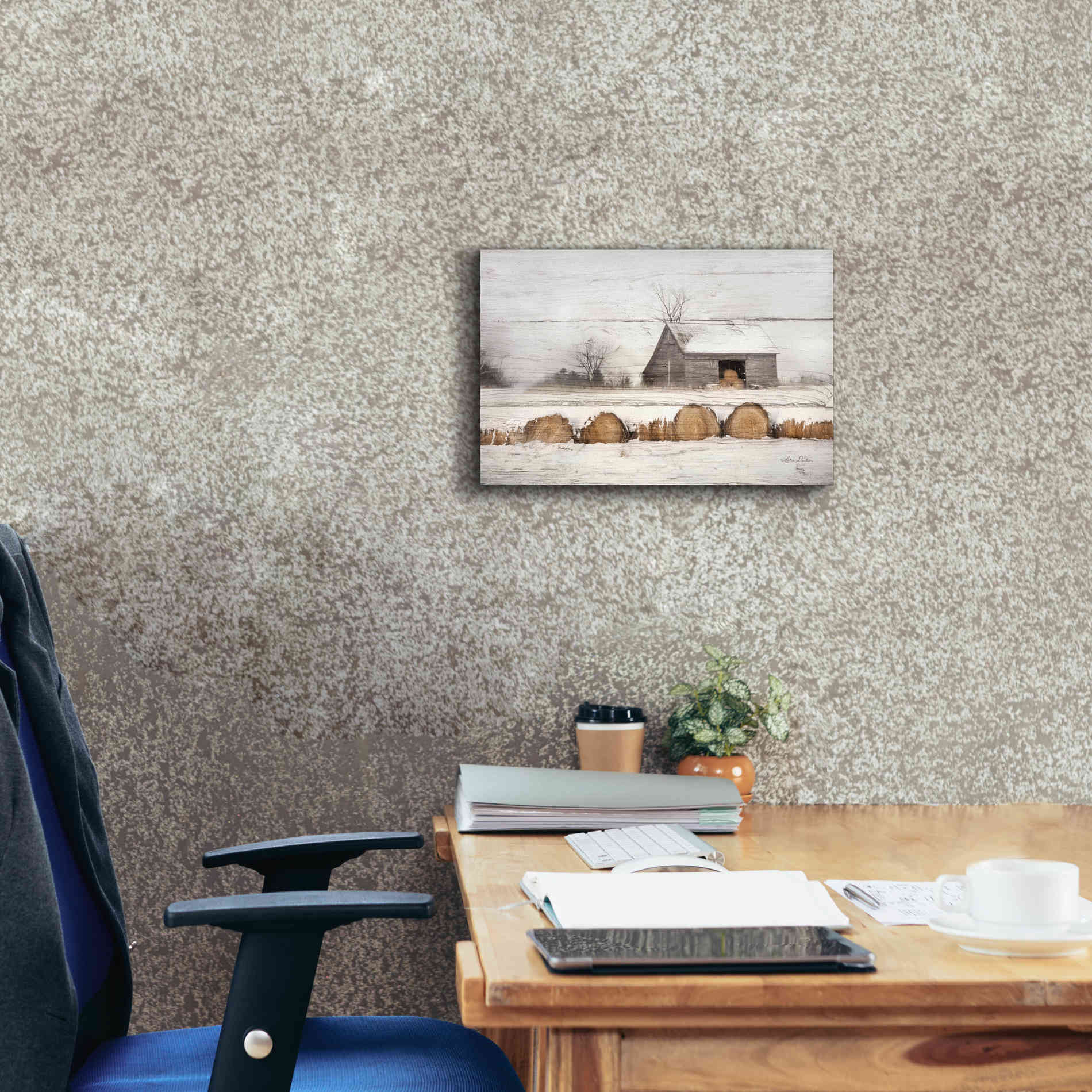 'Vermont Hay' by Lori Deiter, Canvas Wall Art,18 x 12