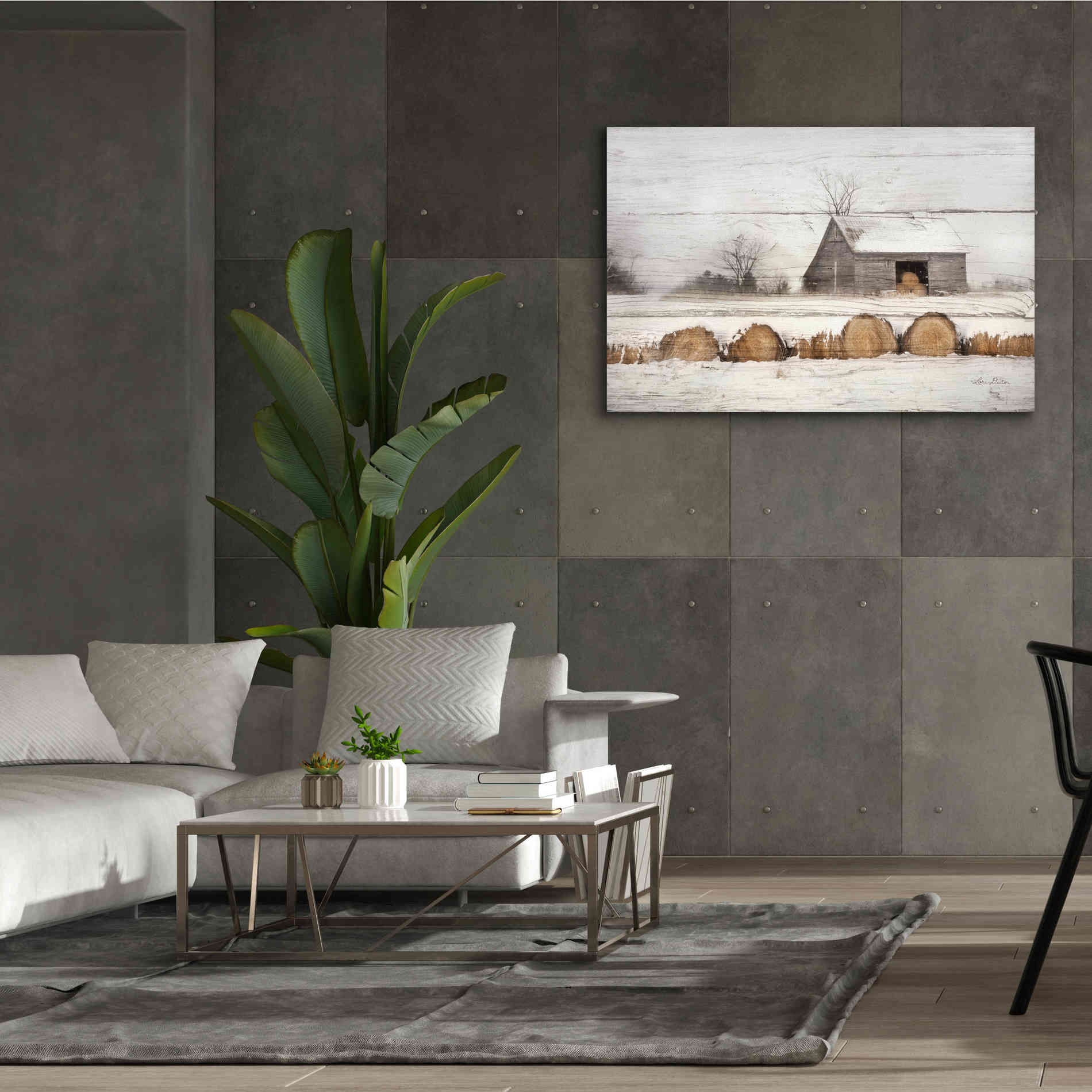 'Vermont Hay' by Lori Deiter, Canvas Wall Art,60 x 40