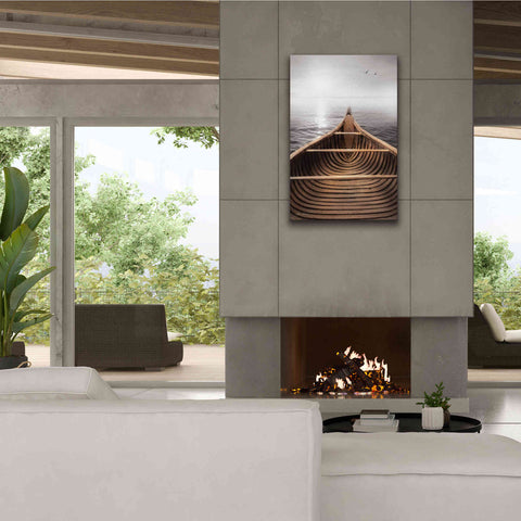 Image of 'Old Wooden Canoe' by Lori Deiter, Canvas Wall Art,26 x 40