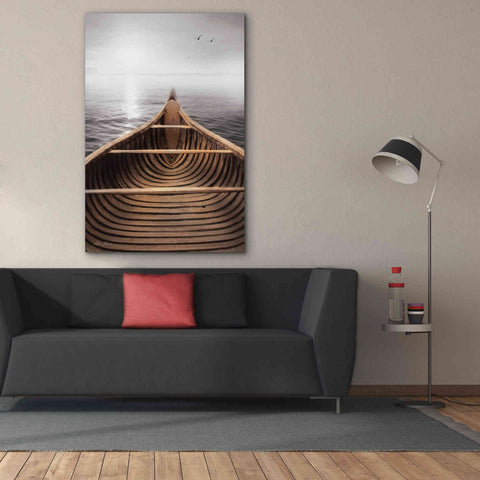 Image of 'Old Wooden Canoe' by Lori Deiter, Canvas Wall Art,40 x 60