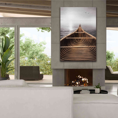 Image of 'Old Wooden Canoe' by Lori Deiter, Canvas Wall Art,40 x 60