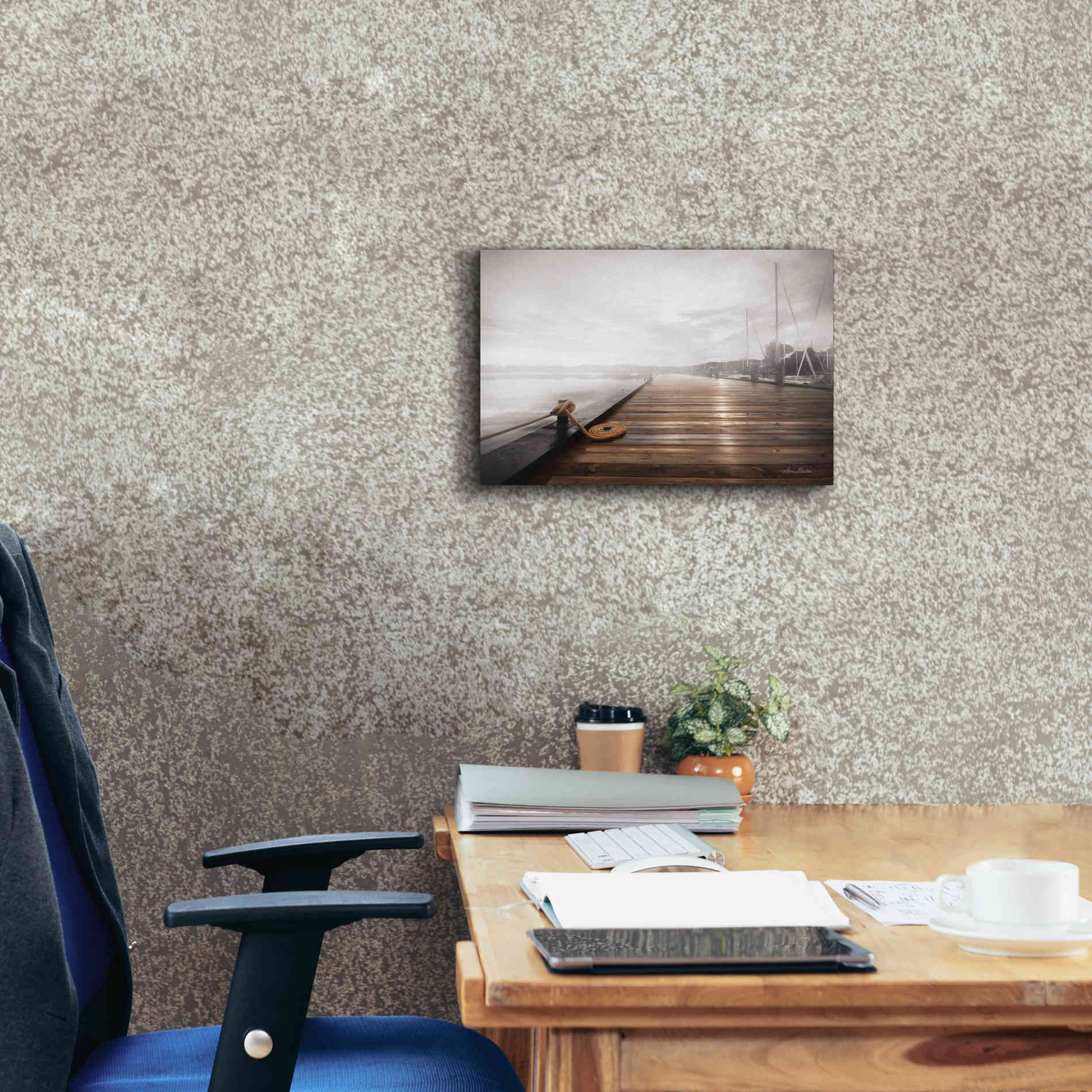 'Newport Dock I' by Lori Deiter, Canvas Wall Art,18 x 12