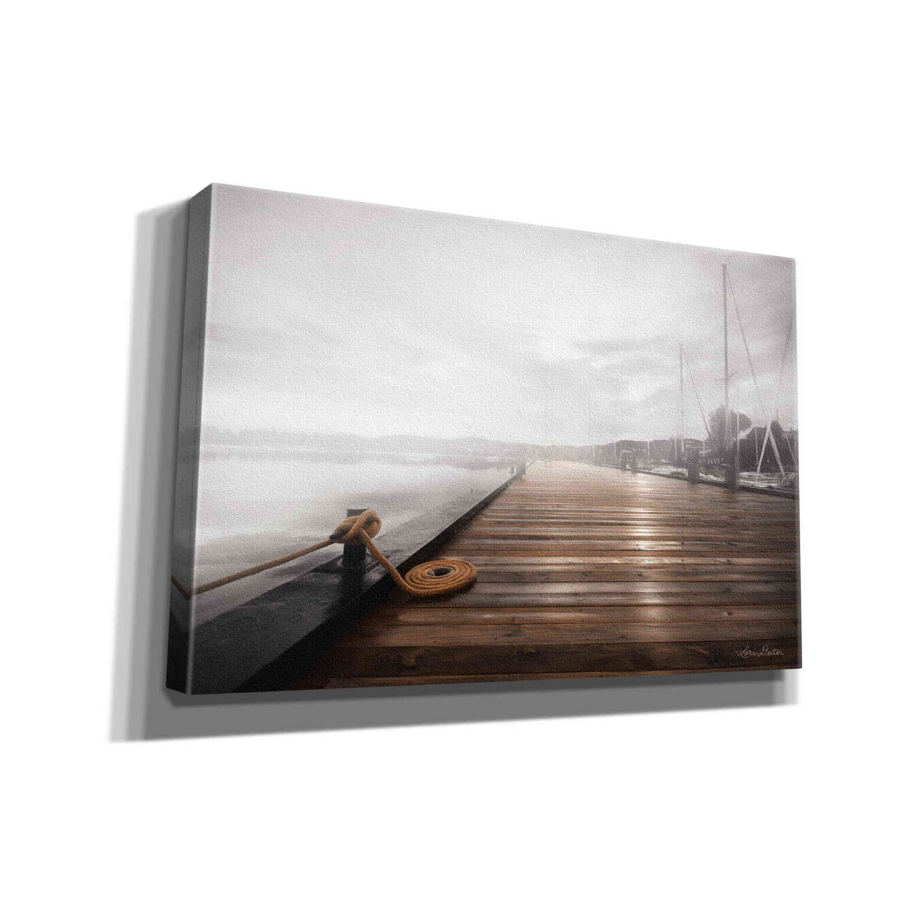 'Newport Dock I' by Lori Deiter, Canvas Wall Art