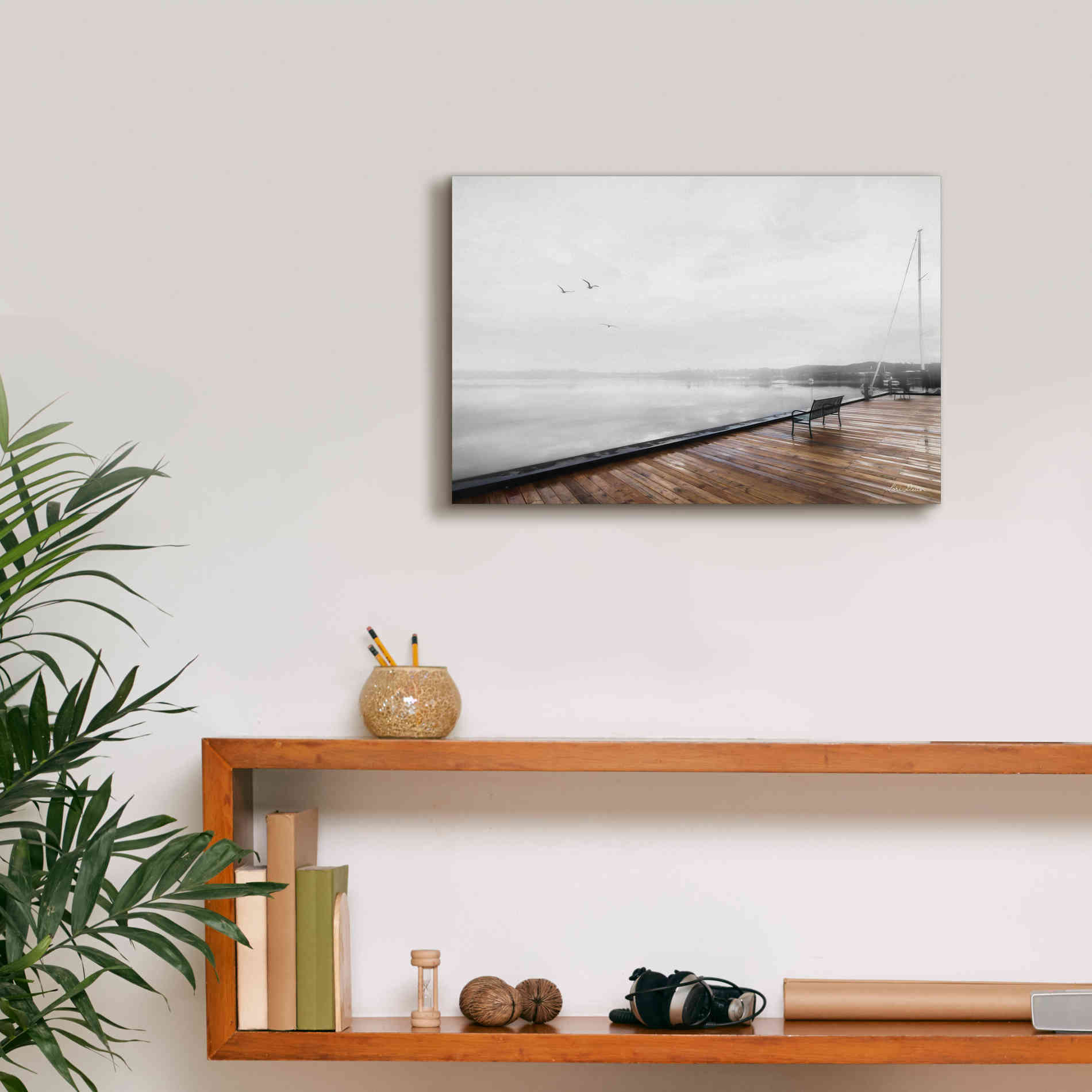 'Newport Dock II' by Lori Deiter, Canvas Wall Art,18 x 12
