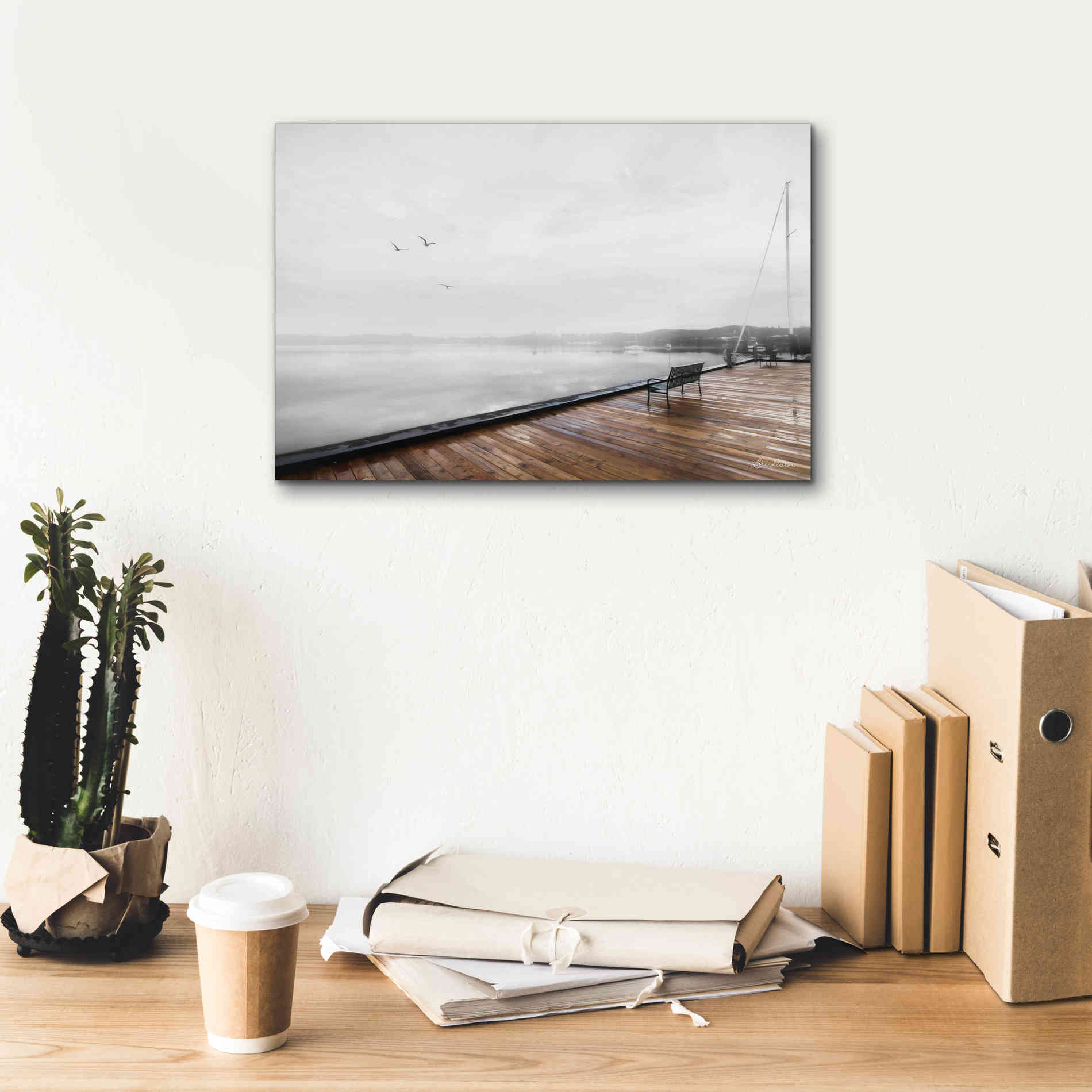 'Newport Dock II' by Lori Deiter, Canvas Wall Art,18 x 12