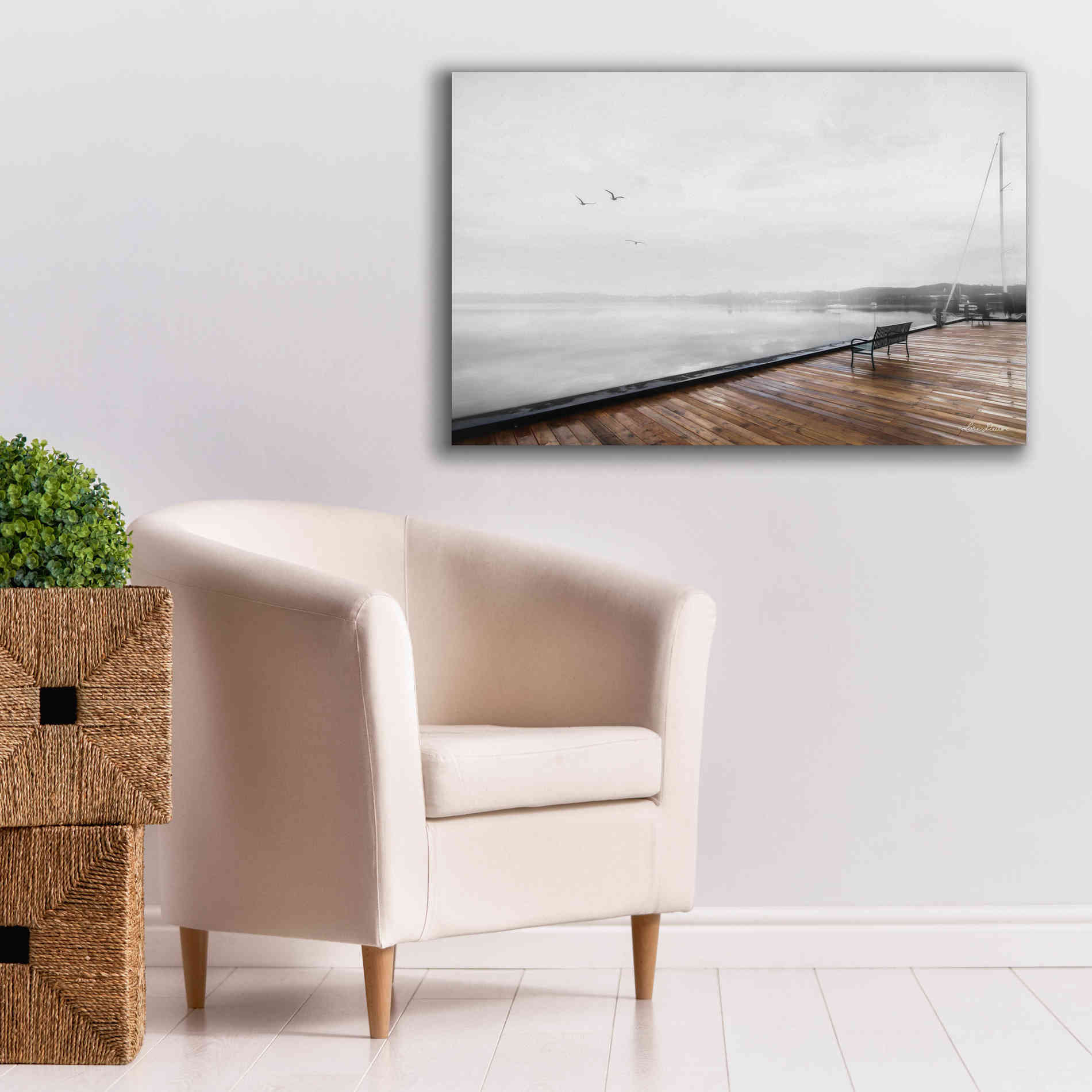 'Newport Dock II' by Lori Deiter, Canvas Wall Art,40 x 26