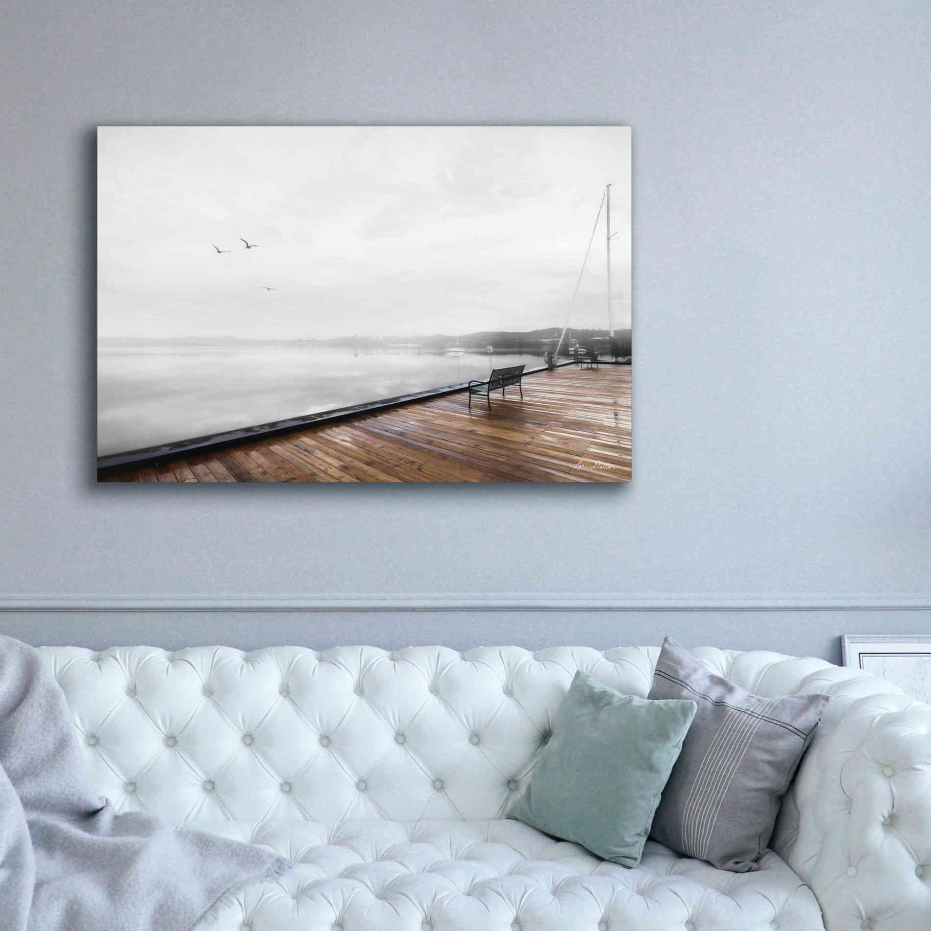 'Newport Dock II' by Lori Deiter, Canvas Wall Art,60 x 40
