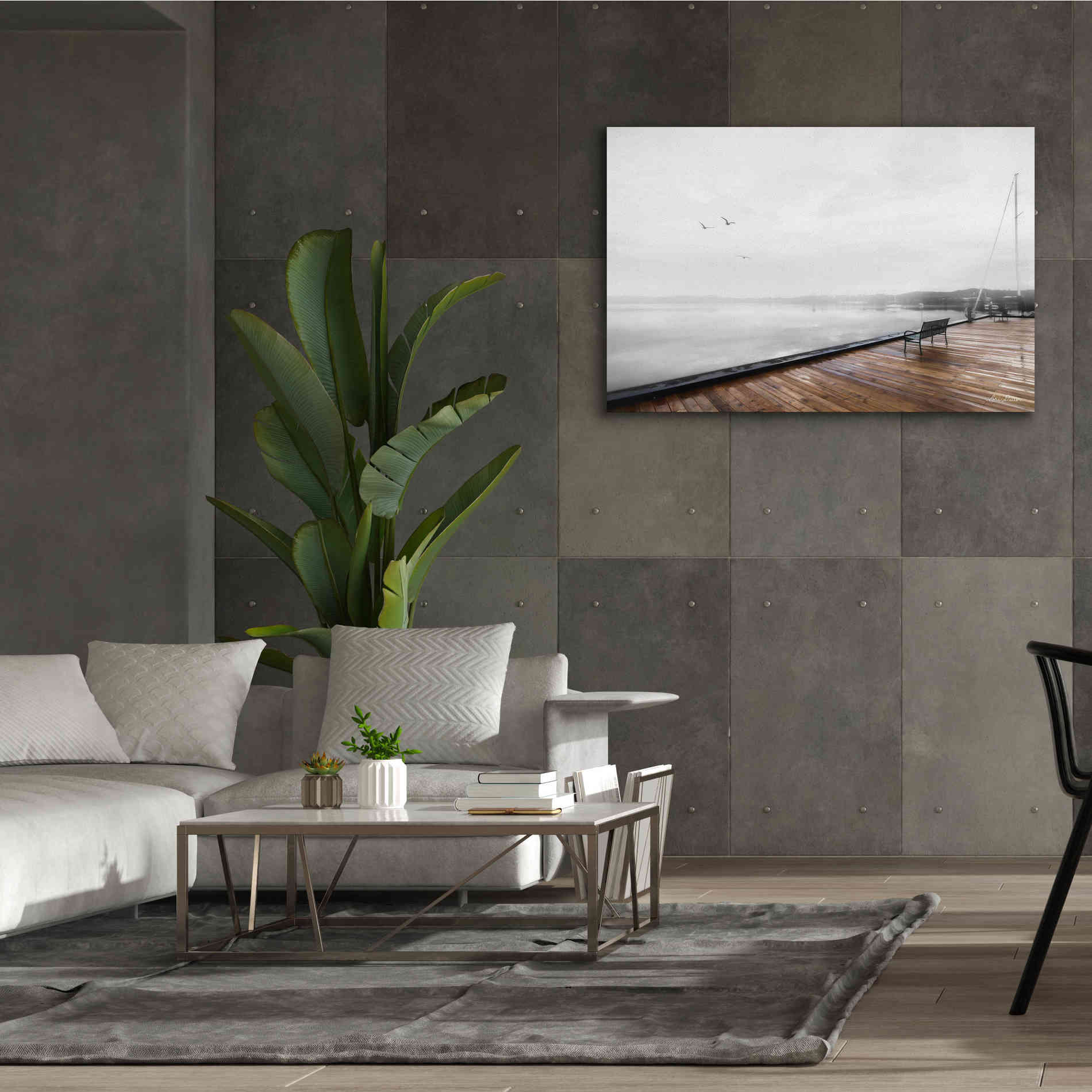 'Newport Dock II' by Lori Deiter, Canvas Wall Art,60 x 40