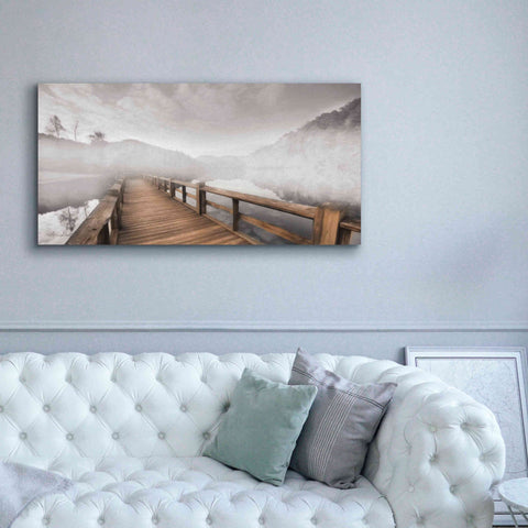 Image of 'Lake Cherokee Dock' by Lori Deiter, Canvas Wall Art,60 x 30