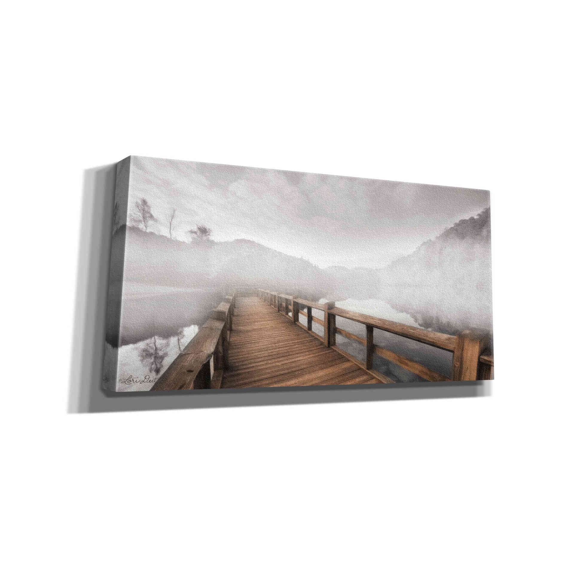 'Lake Cherokee Dock' by Lori Deiter, Canvas Wall Art