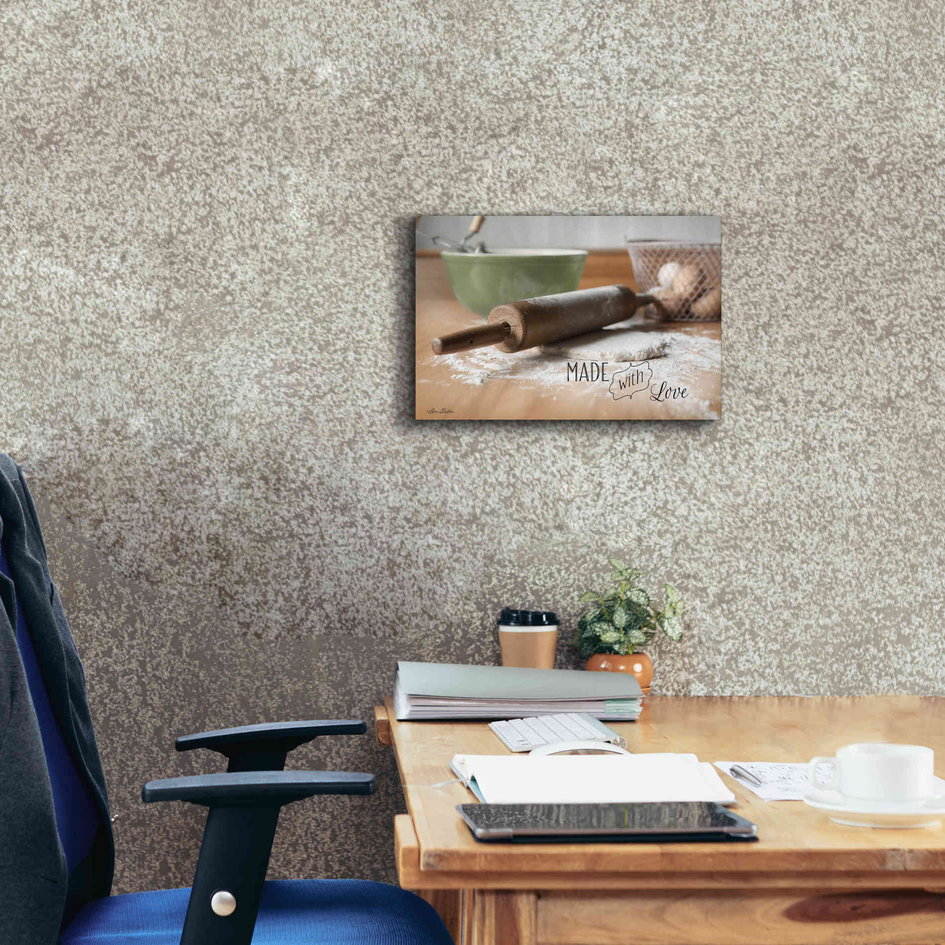 'Made with Love' by Lori Deiter, Canvas Wall Art,18 x 12