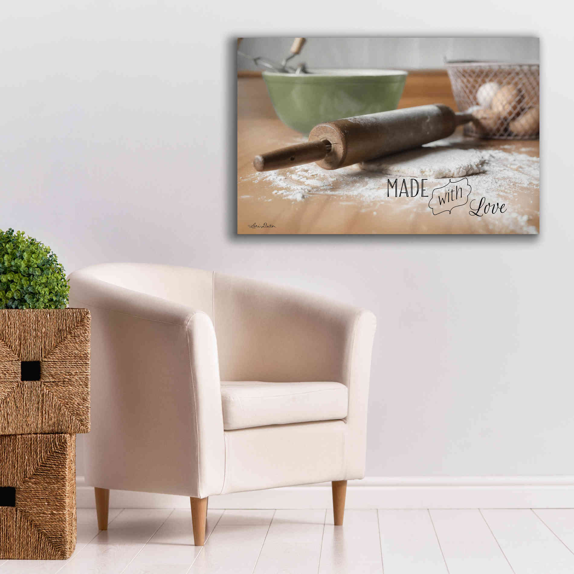 'Made with Love' by Lori Deiter, Canvas Wall Art,40 x 26