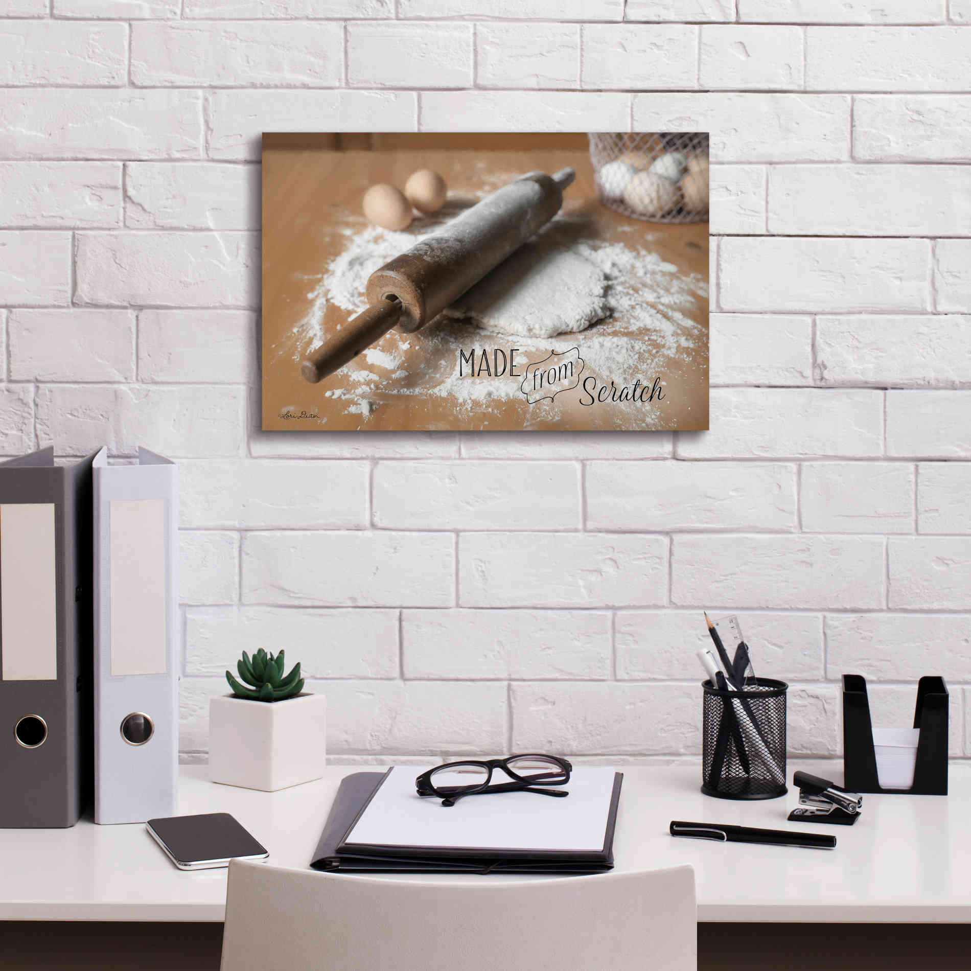 'Made from Scratch' by Lori Deiter, Canvas Wall Art,18 x 12