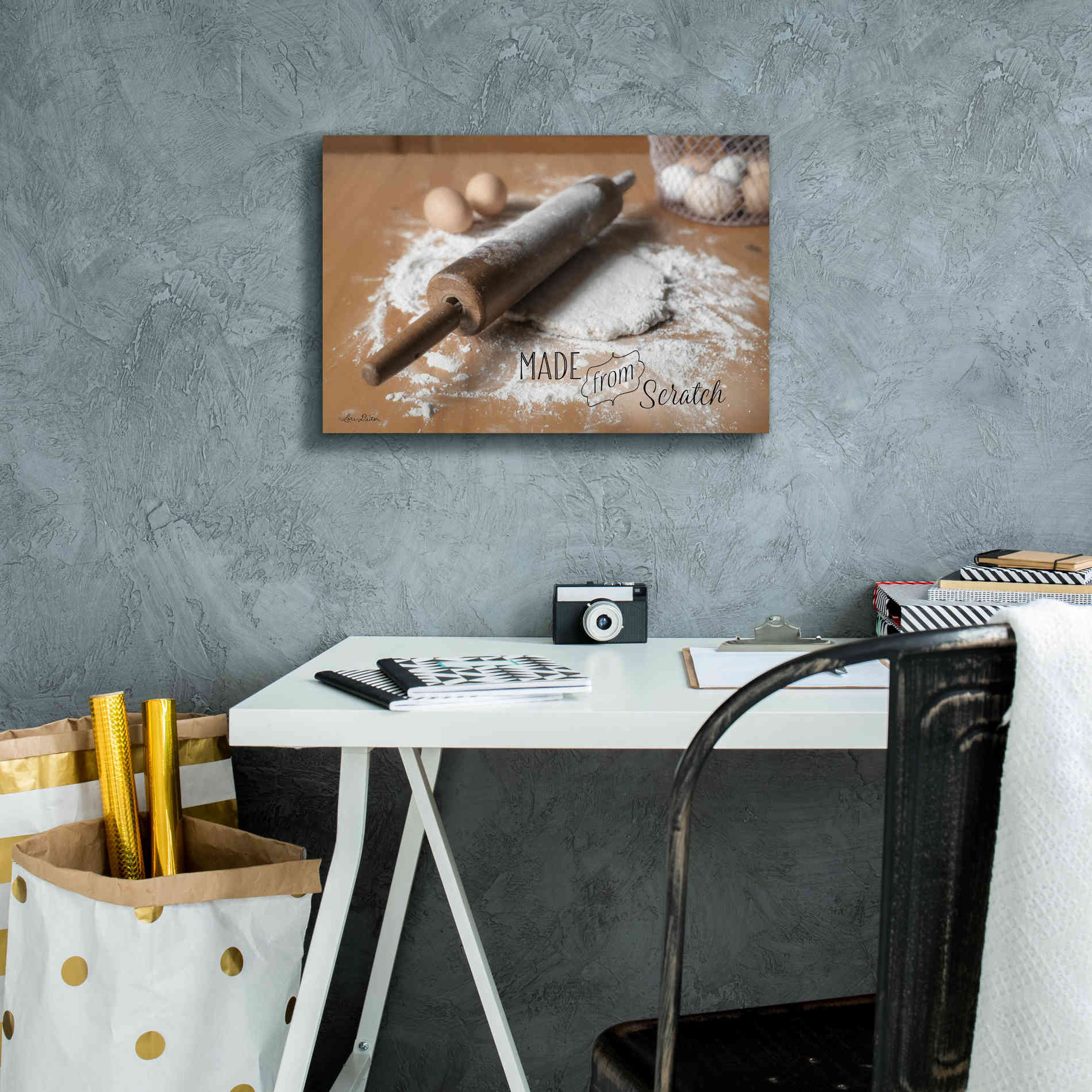 'Made from Scratch' by Lori Deiter, Canvas Wall Art,18 x 12