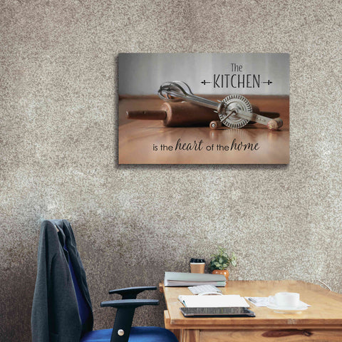 Image of 'The Kitchen is the Heart of the Home' by Lori Deiter, Canvas Wall Art,40 x 26