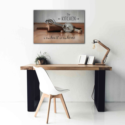 Image of 'The Kitchen is the Heart of the Home' by Lori Deiter, Canvas Wall Art,40 x 26