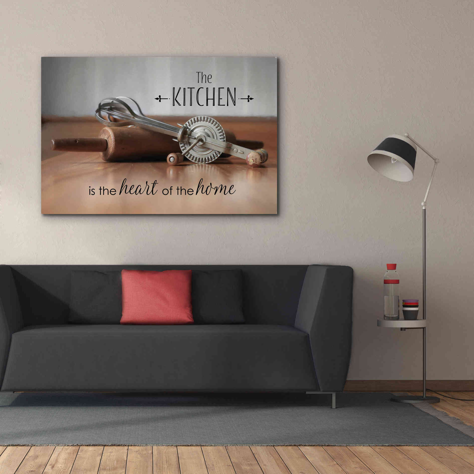 'The Kitchen is the Heart of the Home' by Lori Deiter, Canvas Wall Art,60 x 40