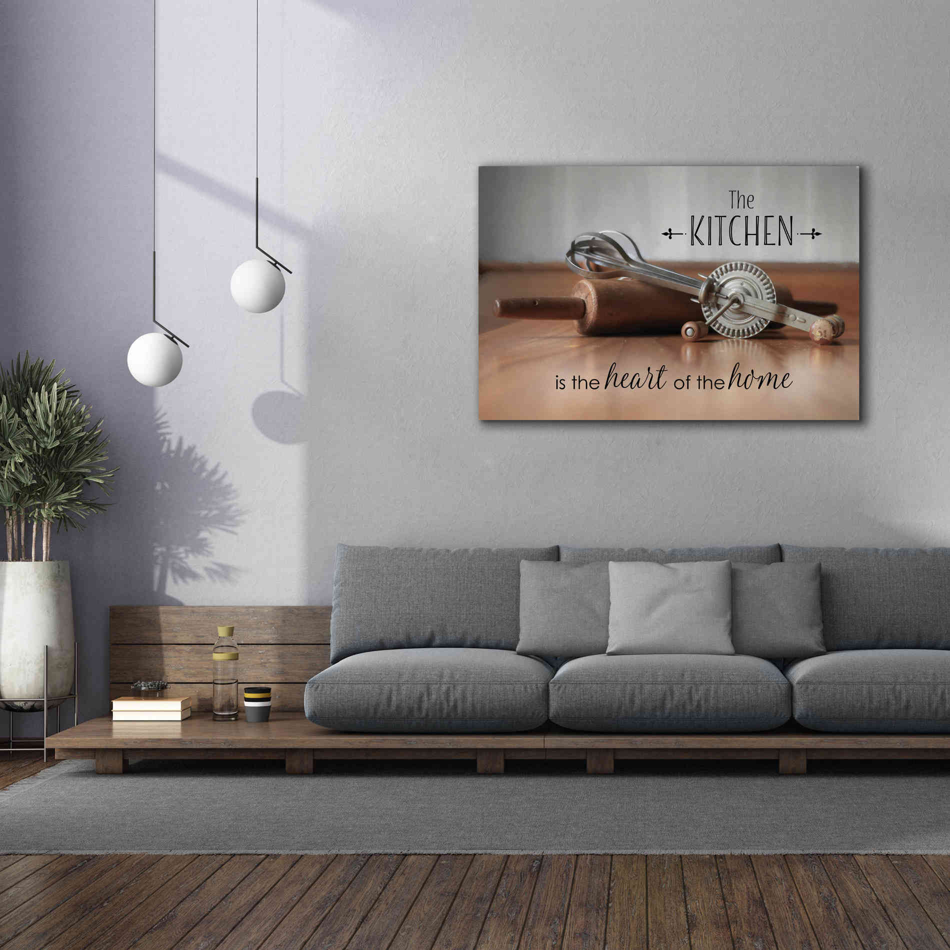 'The Kitchen is the Heart of the Home' by Lori Deiter, Canvas Wall Art,60 x 40