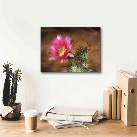 Image of 'Vibrant Cactus Flower' by Lori Deiter, Canvas Wall Art,16 x 12