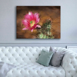 'Vibrant Cactus Flower' by Lori Deiter, Canvas Wall Art,54 x 40