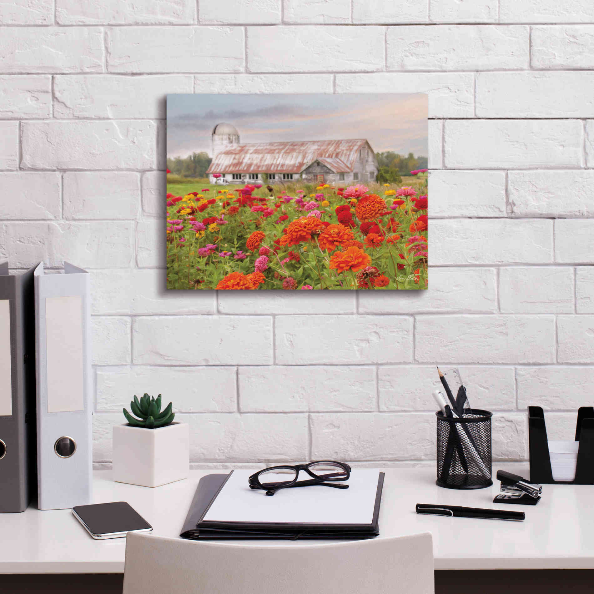 'Vermont Flowers' by Lori Deiter, Canvas Wall Art,16 x 12