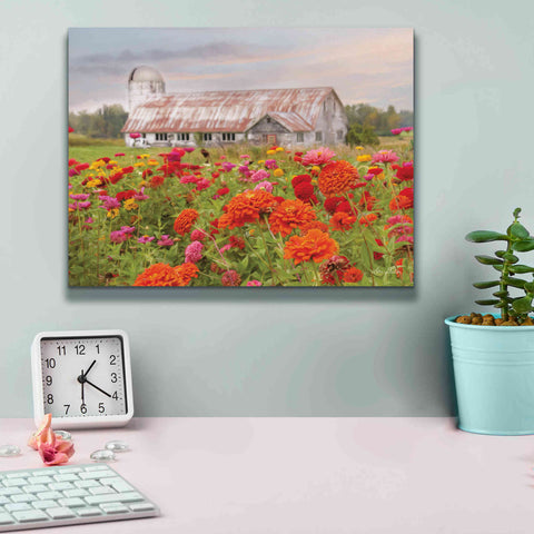 Image of 'Vermont Flowers' by Lori Deiter, Canvas Wall Art,16 x 12