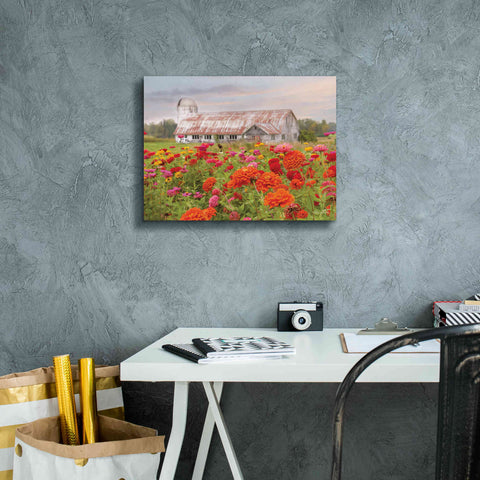 Image of 'Vermont Flowers' by Lori Deiter, Canvas Wall Art,16 x 12
